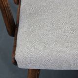 1960s Antonin Suman Set of Six Beech Dining Chairs, Restored