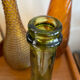 Vintage green glass carafe
