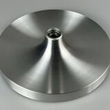 60s 70s Discus wall lamp Teka silver space age design aluminum metal