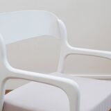 Baumann Sleigh Armchair - Restored - Fabric, foam & straps: new