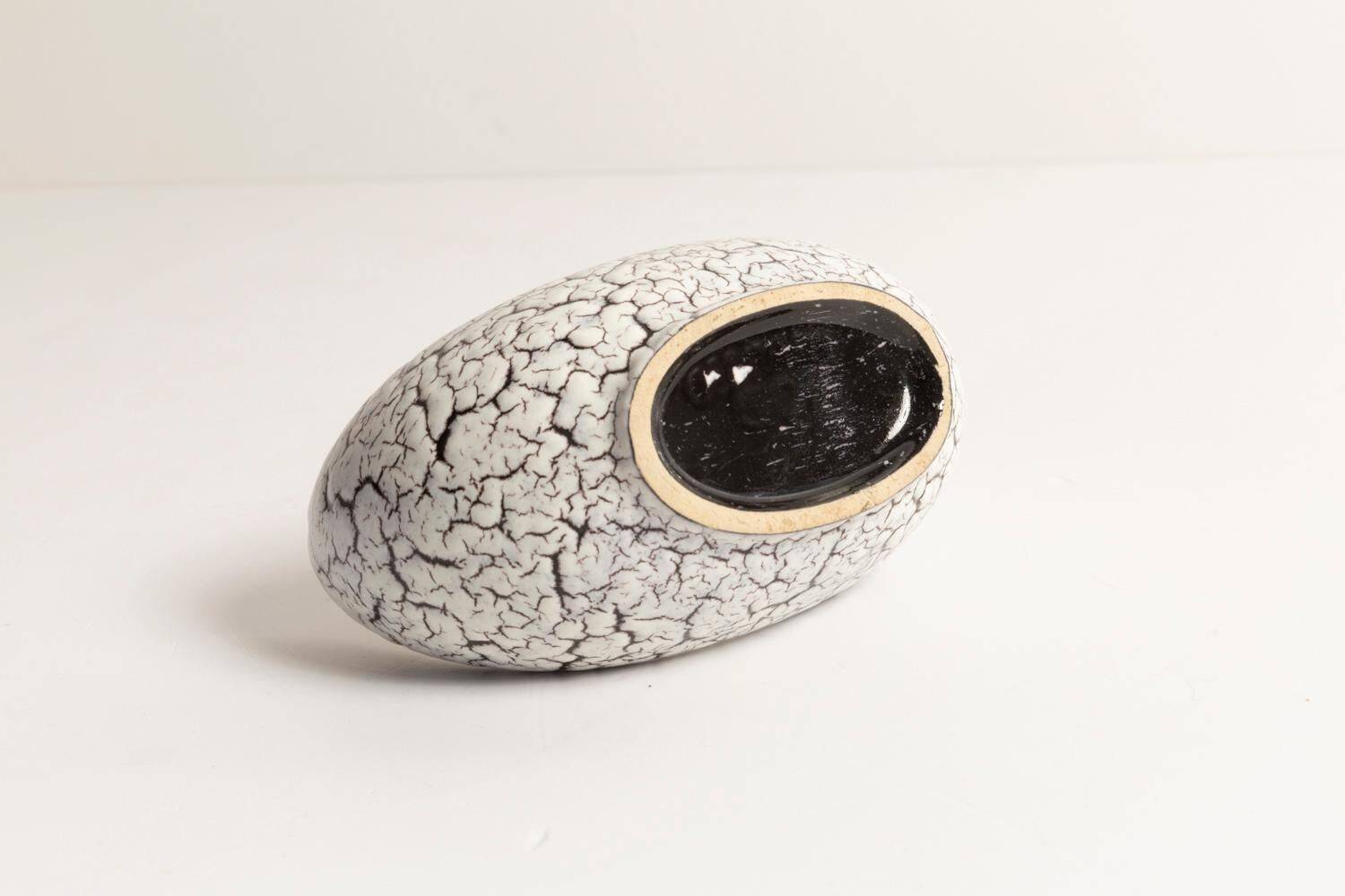 Mini ceramic and glass bowl, Italy, 1970s