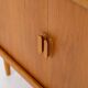 armoire à portes tambour par CFC Silkeborg (Danemark, années 1960).