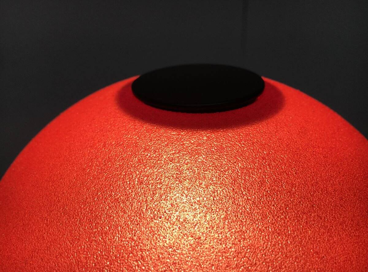 Vintage glass mushroom table lamp