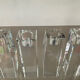 Set of 4 crystal candle holders from the 70s