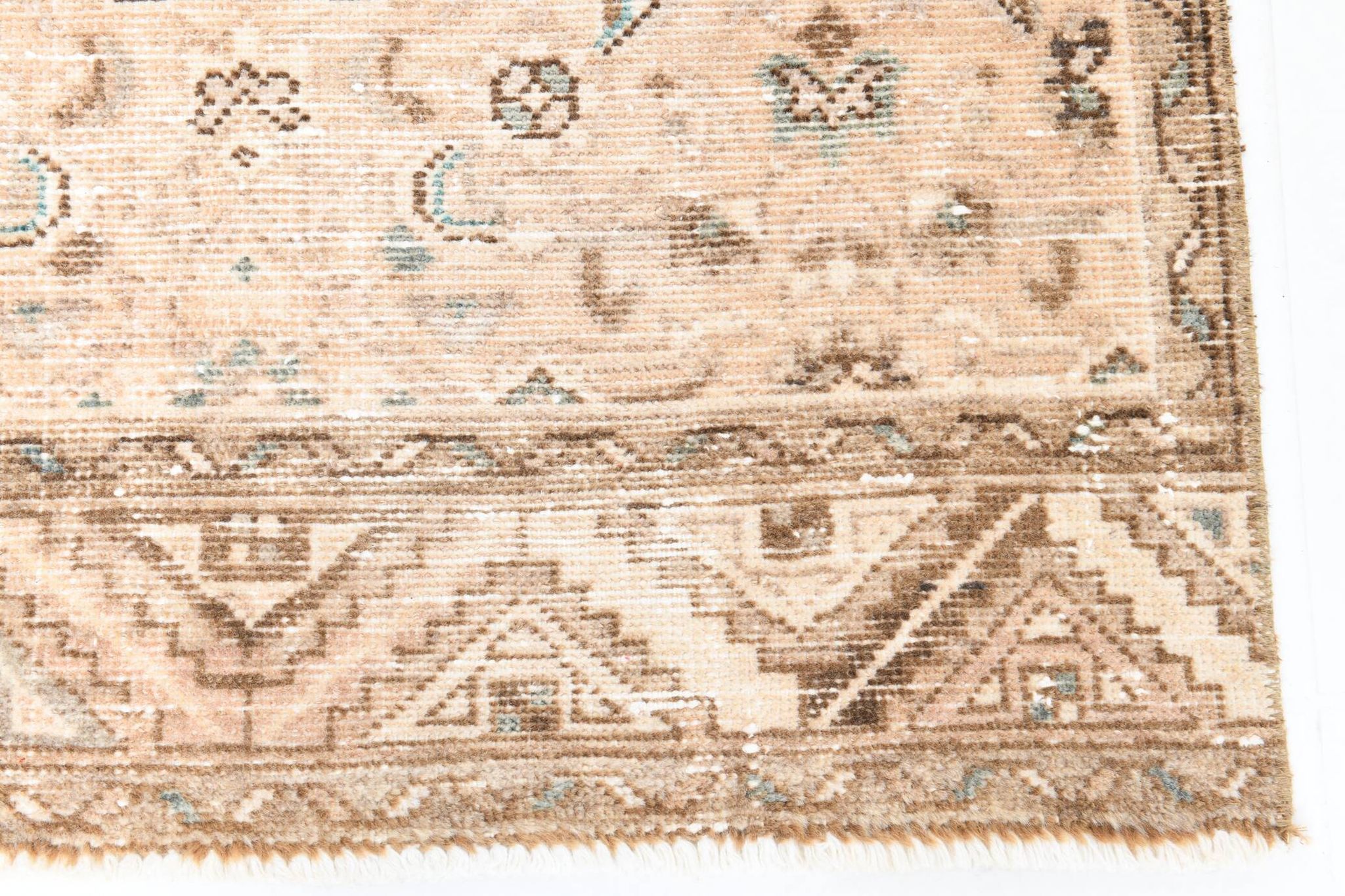 3x10 Nuances De Beige Tapis Terrestre Persan, 81x295Cm