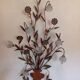Florentine applique, floral and botanical, copper.