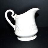 Wedgwood "Patrician" molded opaque earthenware pitcher, England Etruria Barlaston