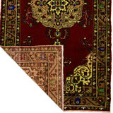 Anatolian handmade vintage rug 268 cm x 135 cm
