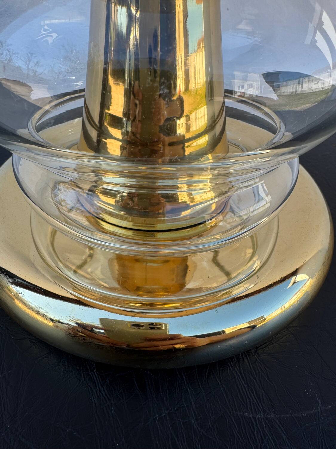 Large Richard Essig lamp from the 1970s.