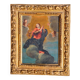 Oil on hammered copper depicting the Assumption of the Virgin, 17th century