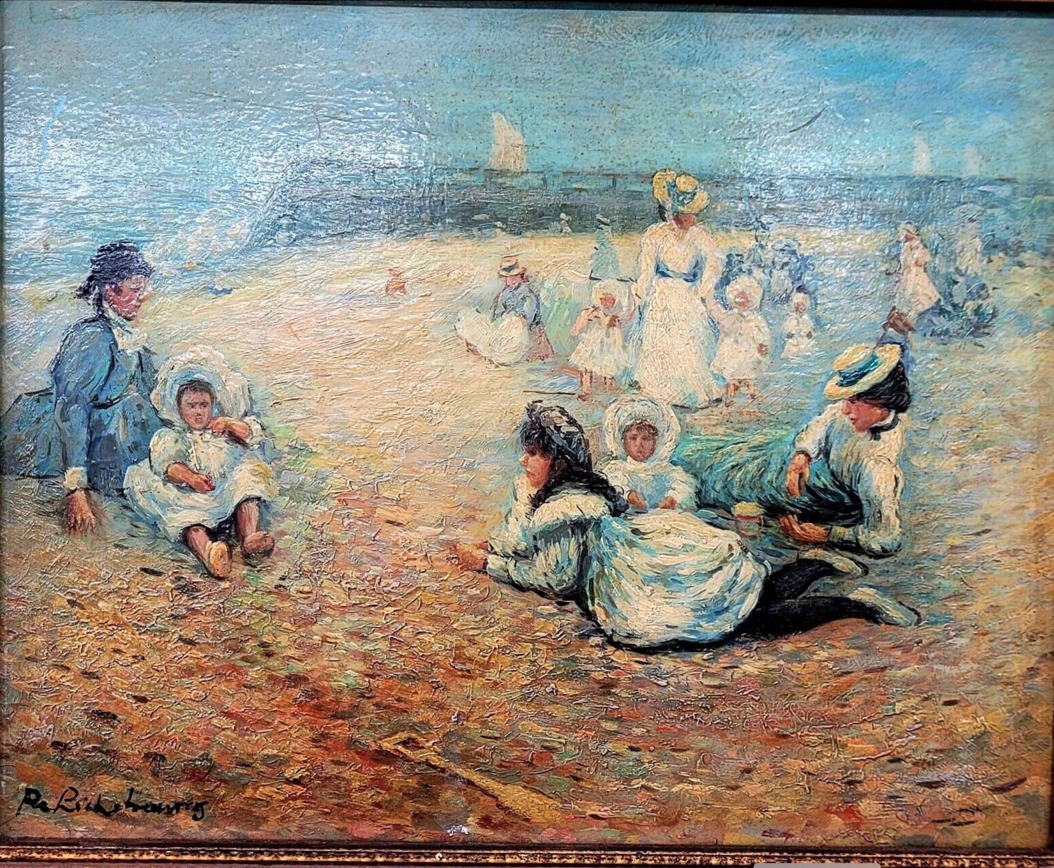 Huile sur bois impressionniste