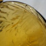 Italian "bumpy" yellow glass carafe