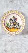 Old Spanish ceramic plate of the nineteenth century hand painted. Unique piece