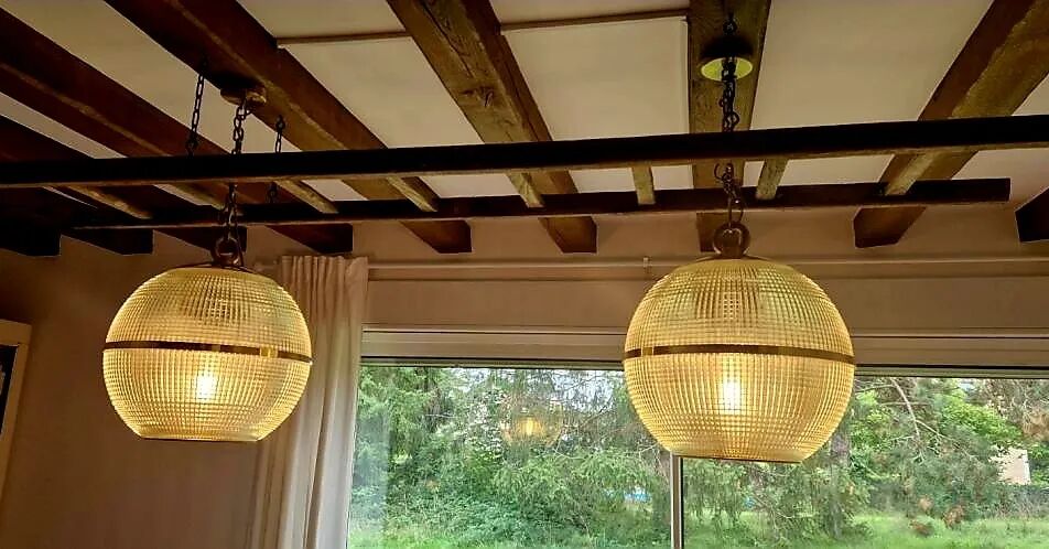 Brass Holophane globe