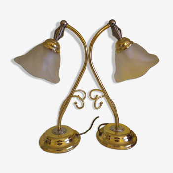 Lot de 2 lampes identiques - Design italien - 1970