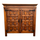Spanish furniture with carved wood profiles and coats of arms from the 1950s.
