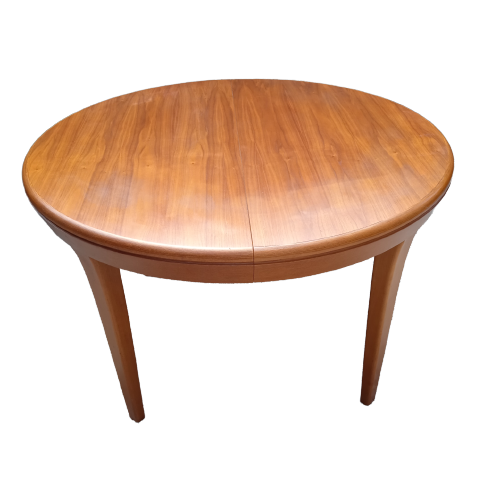 Table ronde en teck design scandinave vintage