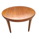 Table ronde en teck design scandinave vintage