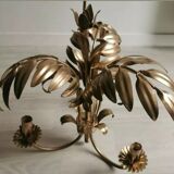 Golden metal palm lamp