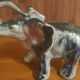Vintage elephant in iridescent Art Deco ceramic