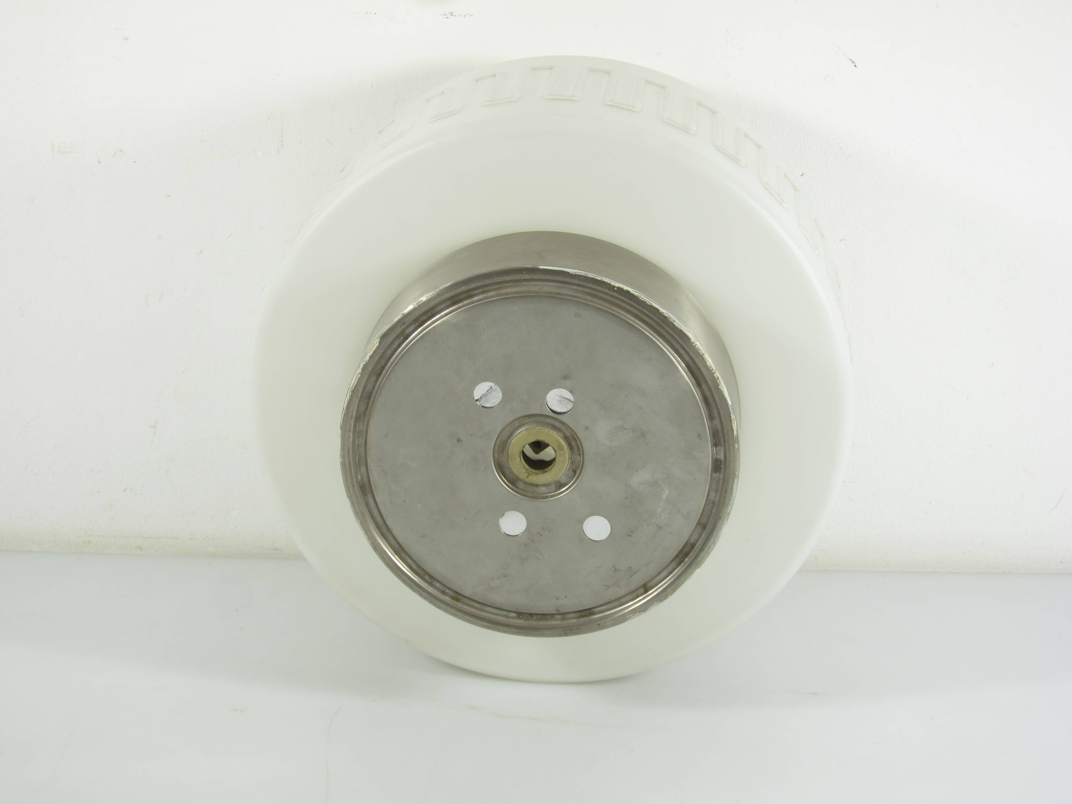 Set of Two 1930s German Art Deco Ceiling Lights, Wila Leuchten, Opal Glass