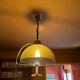 Vintage design suspension Space Age – smoked plexiglass & chrome – year
