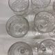 Set of 12 cut crystal stemmed glasses from the Nancy crystal factory, art deco