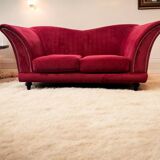 Vintage pink and red sofa
