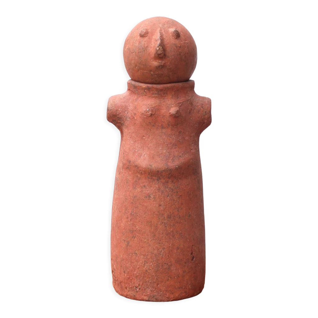 Statuette en terre cuite mexicaine - 12 ,cm 7,cm (style