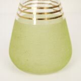 Granite green glass hyacinth vase