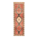 1970s Vintage Turkish Oushak Handmade Wool Cotton Red Runner Rug 116x267