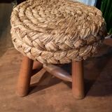 Tabouret tripode en corde