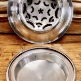 Christofle shell butter dish silver metal cookie cutter butter mold