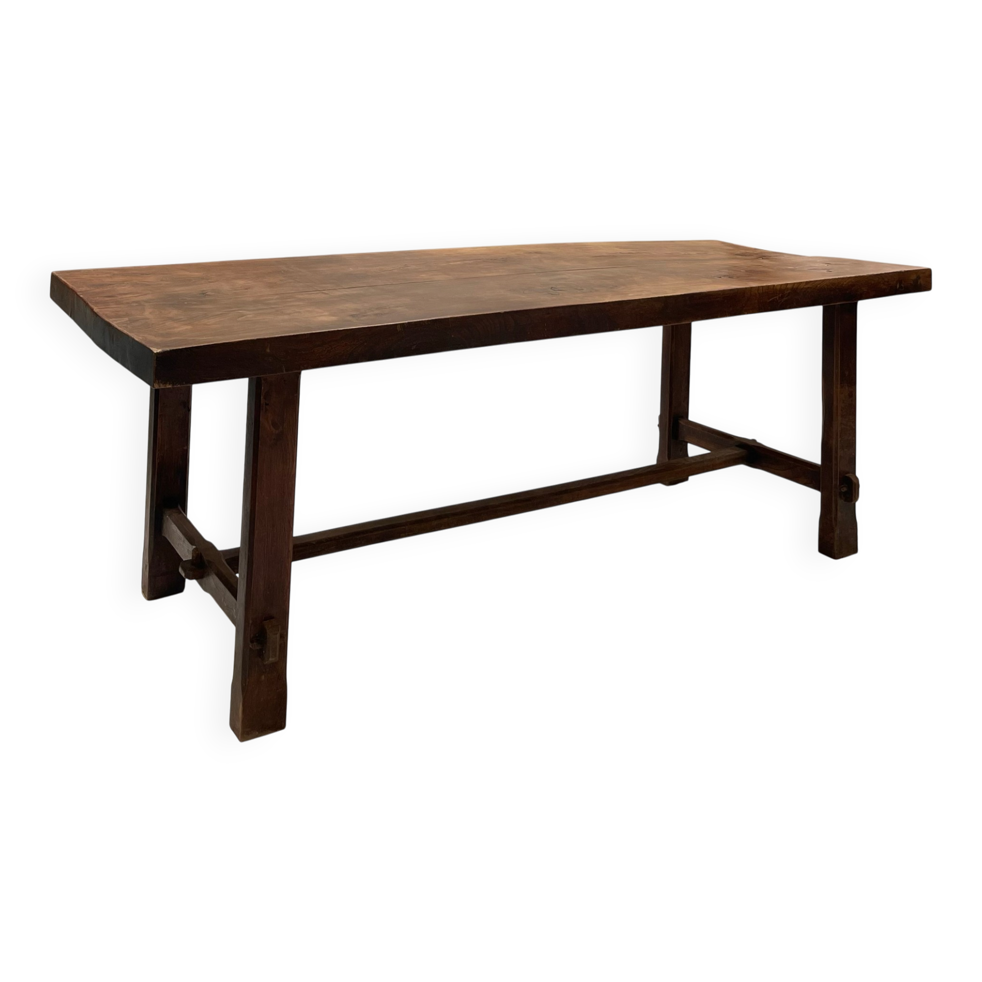 Solid elm farmhouse table