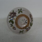 Soliflore vase faience of Martres Tolosane decor floral