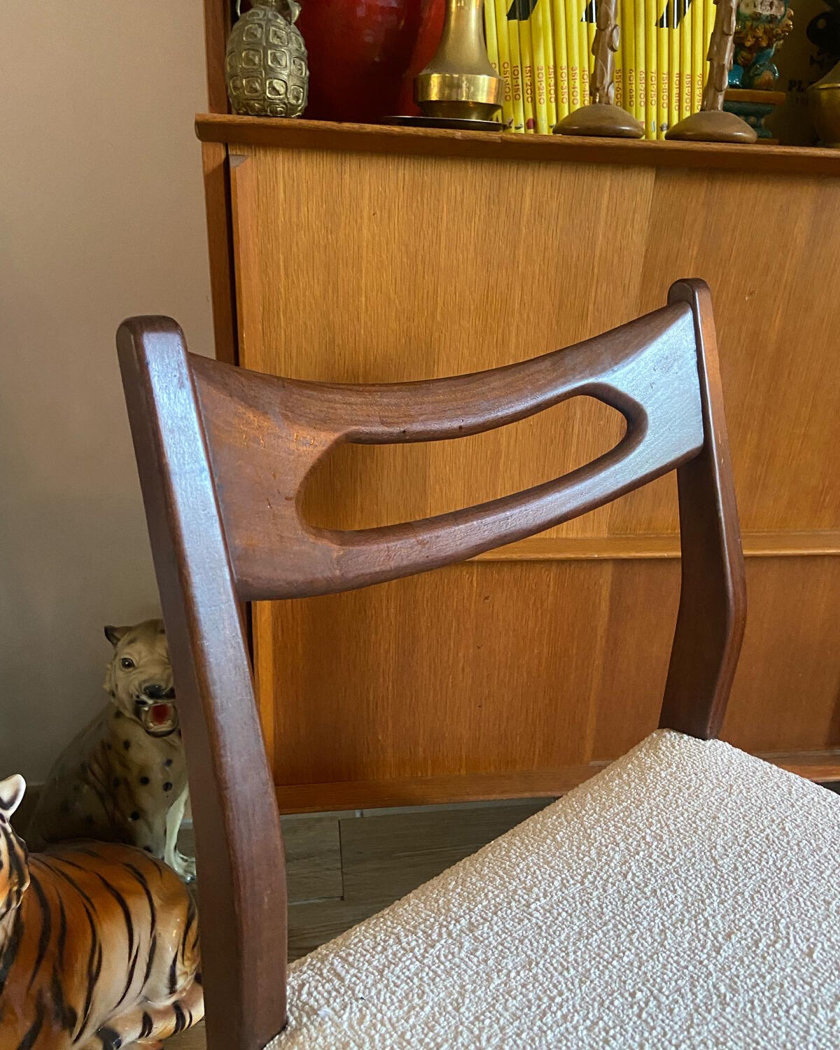 Series of 6 Danish teak chairs 60s