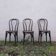 3 chaises de bistrot Fischel bois courbé