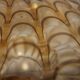 Vintage 1970s amber murano glass table lamp, italian design