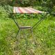 Tabouret camping pliant vintage