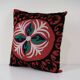 Housse de coussin brodée vintage 51x51 cm