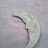 Crescent moon, vintage wood