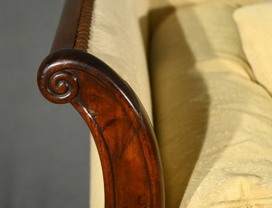 Mahogany Backrest Daybed, Restoration Period – Part 1 of the 19th Century