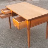 Antique wooden desk with 3 drawers