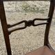 Set of 3 Regency faux leather chairs