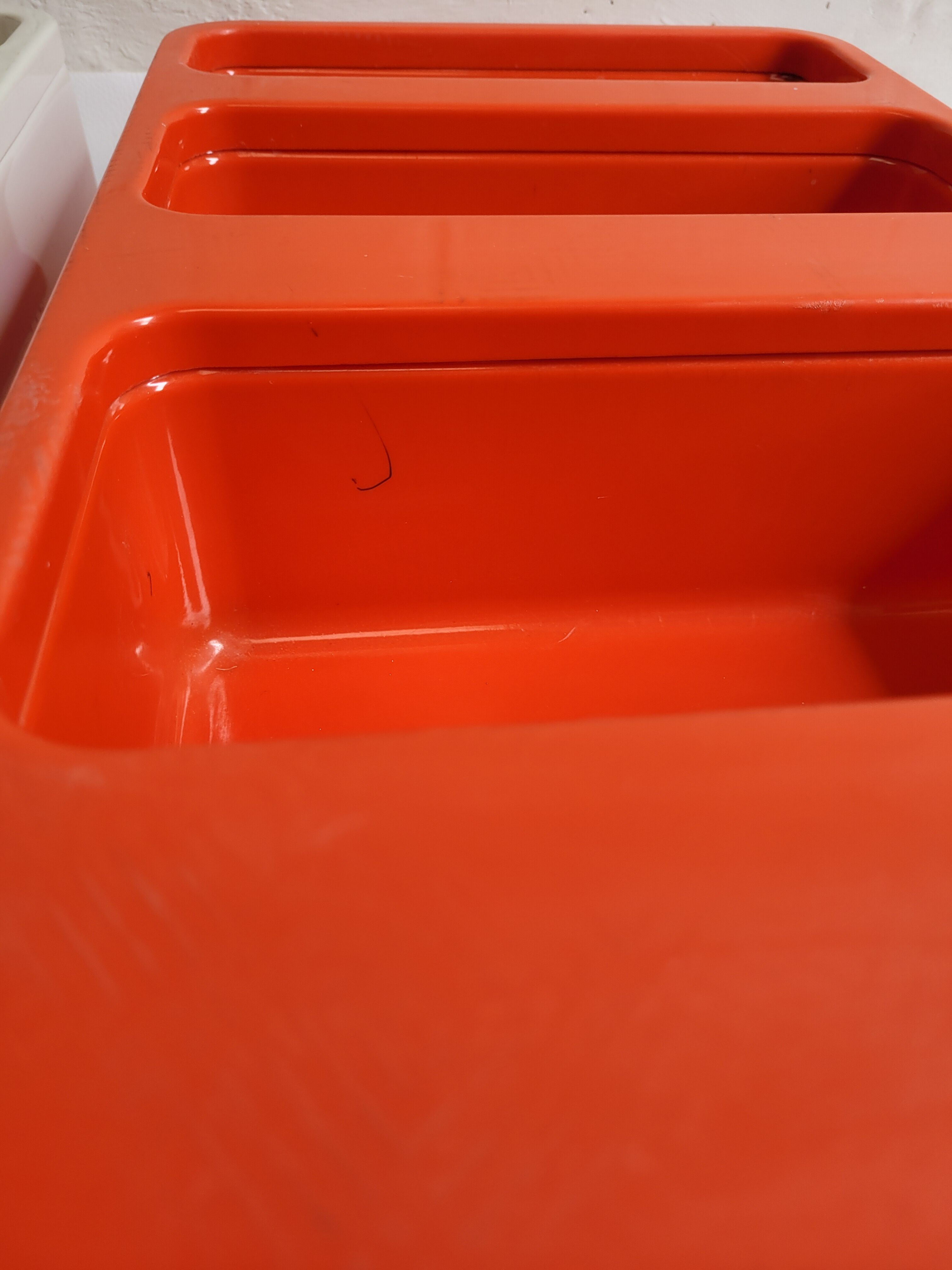 Prisunic plastic wall shelves