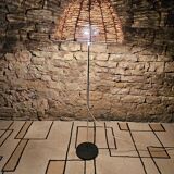Vintage rope reading floor lamp 1970