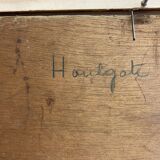 Oil on canvas signed Bovet or Bouét, representing Oulgate