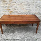 Farm table in solid cherry tree