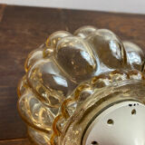 Portable pendant light in bubble glass