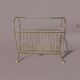 50s magazine rack in brass and scoubidou